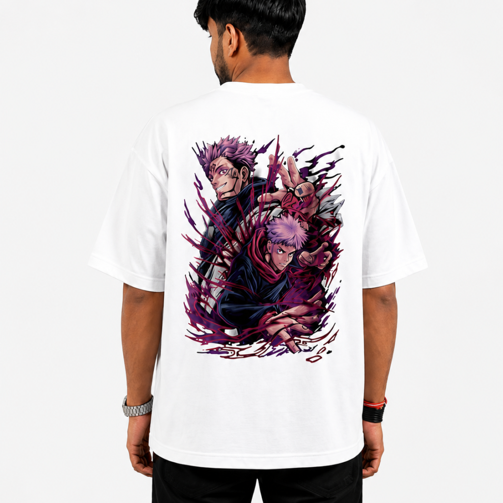 aalike fashion anime oversized t shirt for men | premium cotton graphic tee | anime streetwear oversized fit